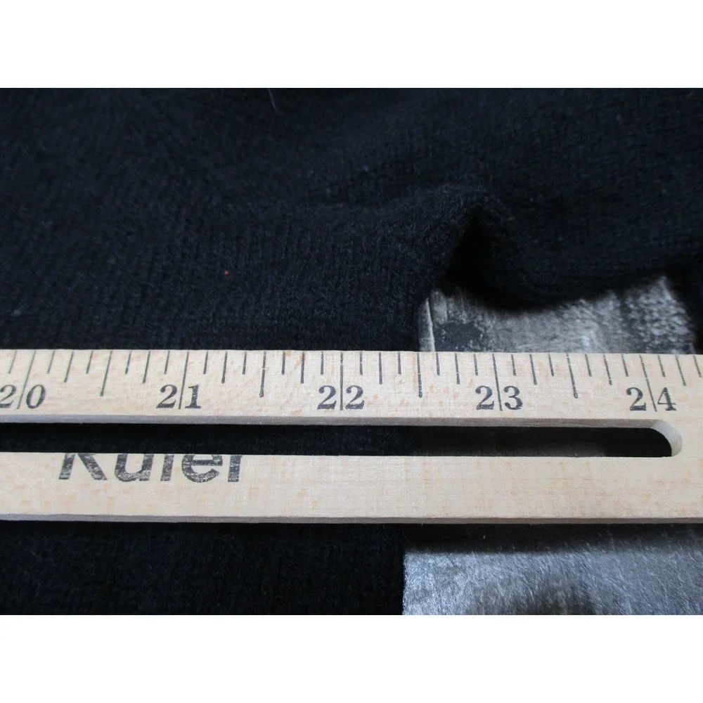 Polo Ralph Lauren Sweater Mens Large Black Lambs Wool V Neck Pullover Luxury